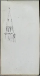 Sketchbook, Page 44: Church Spire