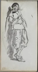 Sketchbook, Page 46: Standing Male Figure