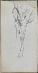 Sketchbook, page 48: Study of a Horse