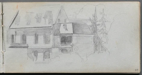 Sketchbook, page 49: Architectural Study