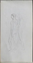 Sketchbook, Page 92: Two Nudes