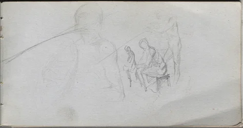 Sketchbook, page 98: Study of Figures