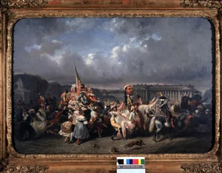 The Carnival, Place de la Concorde - by Seigneurgens, Carnavalet Museum
