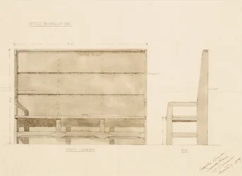 Design for Settle in English Oak