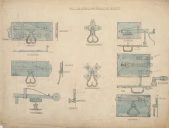 Designs for Iron Latches and Bolts