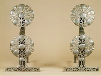 Pair of Fire-Dogs, made by Alfred Bucknall, 1904