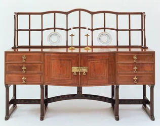 Sideboard with Plate Stand
