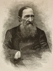 Poet Jozef Ignacy Kraszewski (1812-1887) in Geneva on March 19