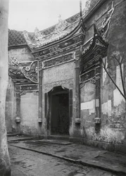 Chungkingfu, Szechuan, House-Door in the Alley, Ornamented with Glazed Porcelain