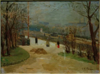 View over the Lombard Bridge to the Alster Dam