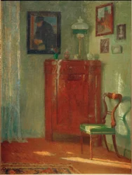 Interior with Corner Cabinet