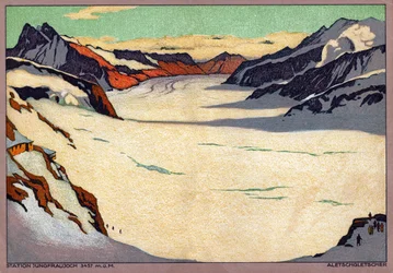 The Aletsch Glacier, Switzerland (illustration)