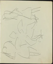Dancers and Performers Page from a Sketchbook