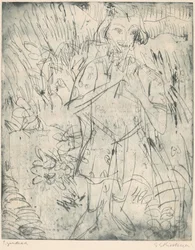 Girl with Flowers