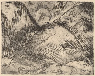 Mountain Slope with Goats, 1920