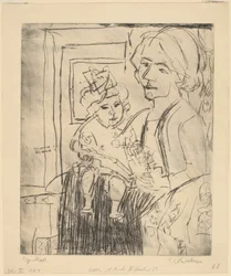 Young Woman with Child, 1923