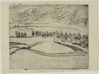 Fields and Houses in the Ore Mountains