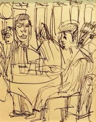 At the Café Table