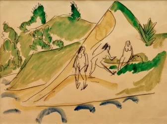 Bathers at Moritzburg Lake