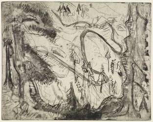 Mountain Path, Seen from Above