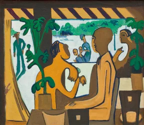 Brown Figures in a Café, 1928-1929