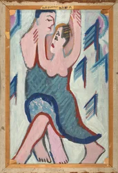 Dancing Couple in the Snow