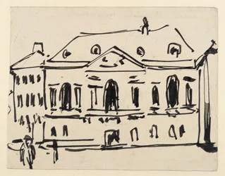 The Courland Palace at Zeughausplatz in Dresden
