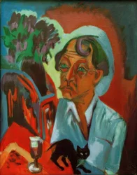 The Painter Stirner with Cat