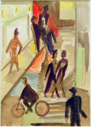 Street Scene with Bicycle