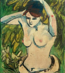 Half-Nude with Raised Arms