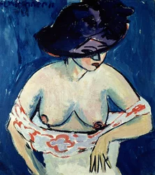 Half-Naked Woman with a Hat