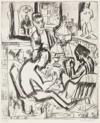 Interior with People