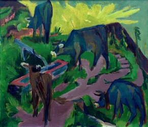 Cows at Sunset