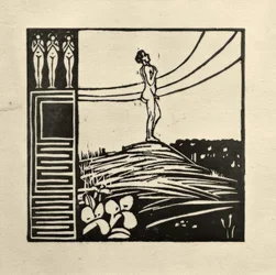 Male Figure on a Mountain (The Longing)