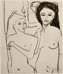 Untitled (Two Nude Girls)