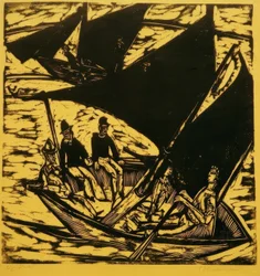 Sailboats near Fehmarn