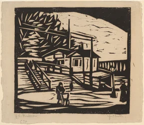 Shed on the Bank of the Elbe