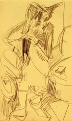 Nude Combing Hair