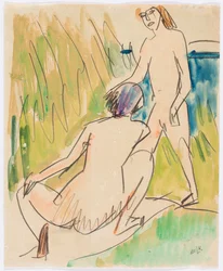 Two Nudes at the Sea—Fehmarn