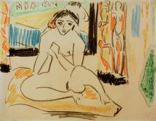Female nude in a mirror