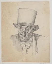 Study for the Head of a Letter Writer with Glasses