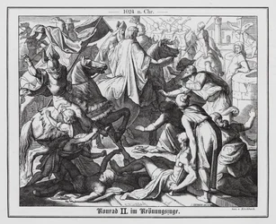 Coronation procession of King Conrad II of Germany