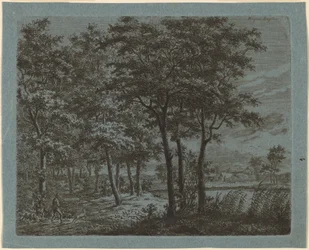 Landscape with a Peasant Carrying Firewood
