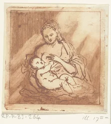 Mary breastfeeding Christ