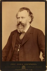 Portrait of the Composer Johannes Brahms, c. 1870