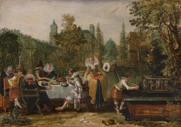 Merry Company in a Park