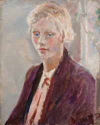 Blonde Girl in a Purple Jacket, c. 1935