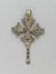 Reverse of a Pendant Cross, Amhara