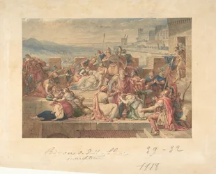 Priam and his Family Mourning the Death of Hector