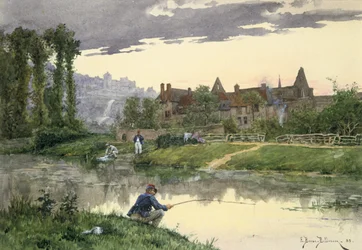 Soldiers at the Edge of the River
